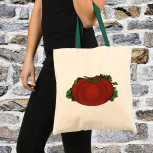 Bolso De Tela Alimentos Antiguos, Tomate Maduro, Verduras y Frut