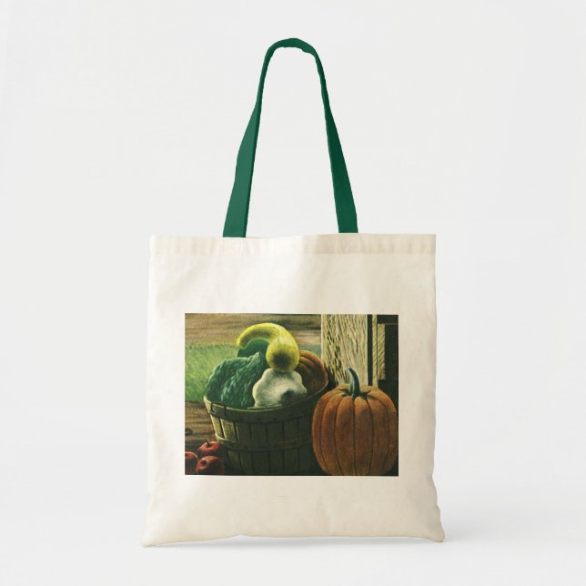 Bolso De Tela Alimentos de cosecha, salchichas de invierno, cala (Frente)