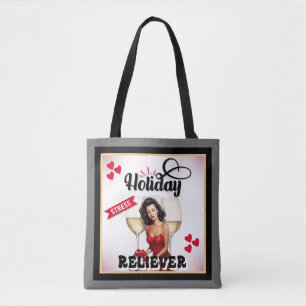 Bolso De Tela Alivio de Estrés de Vacaciones Retro Pinup