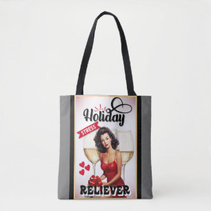 Bolso De Tela Alivio de Estrés de Vacaciones Retro Pinup