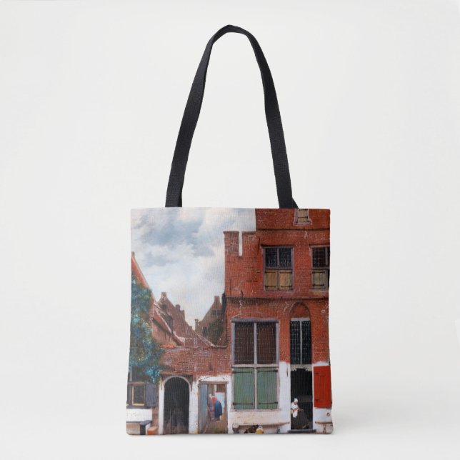 Bolso De Tela Alley holandés, Johannes Vermeer (Anverso)