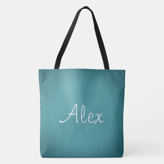 Bolso De Tela Allure Aqua (Anverso)