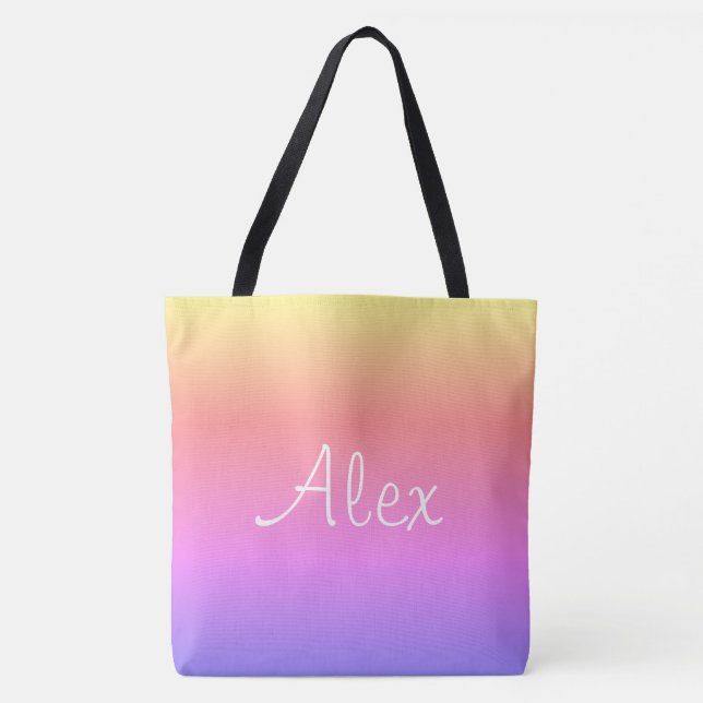 Bolso De Tela Allure Aqua (Anverso)