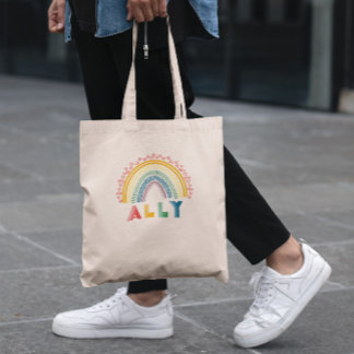 Bolso De Tela Ally Rainbow Tote Bag
