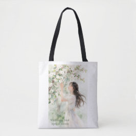 Bolso De Tela Alma de Flor Silvestre – Niña en un Jardín de Prim
