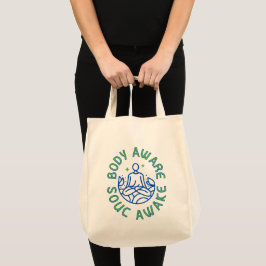 Bolso De Tela Alma Despierta Cuerpo Consciente