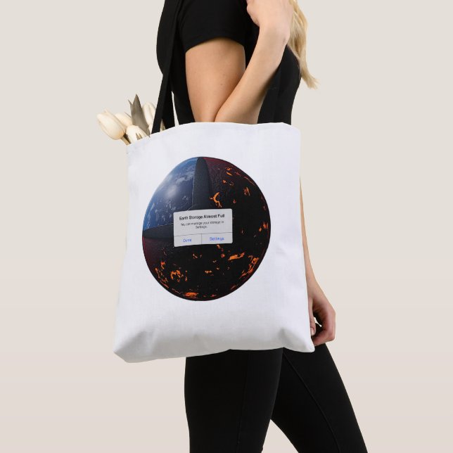 Bolso De Tela Almacenamiento terrestre casi completo (Detalle)