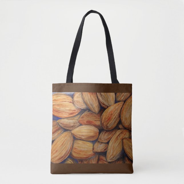 Bolso De Tela Almendras (Anverso)