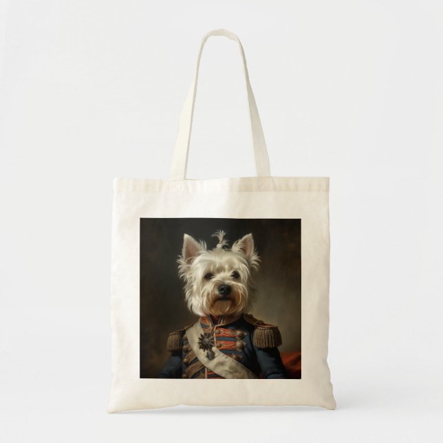 Bolso De Tela Almirante West Highland Terrier (Frente)