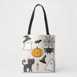 Bolso De Tela Almofada fofa com desenho Happy Halloween