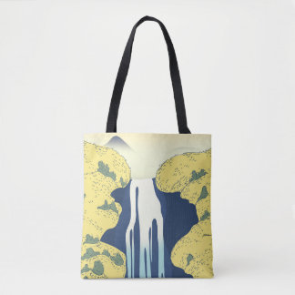 Bolso De Tela Almohadón de lanzamiento de cascada asiática