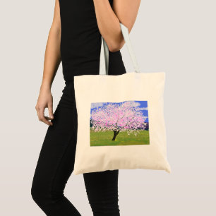 Bolso De Tela Almond en flor