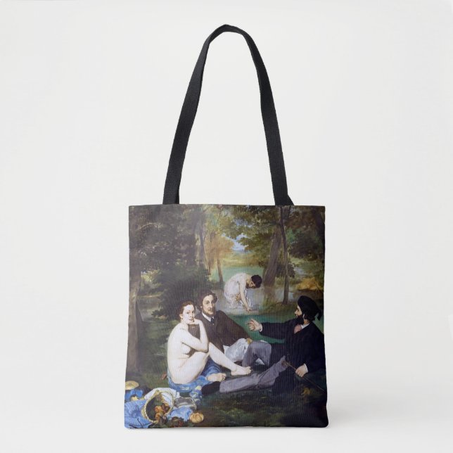 Bolso De Tela Almuerzo en la hierba, Manet (Anverso)