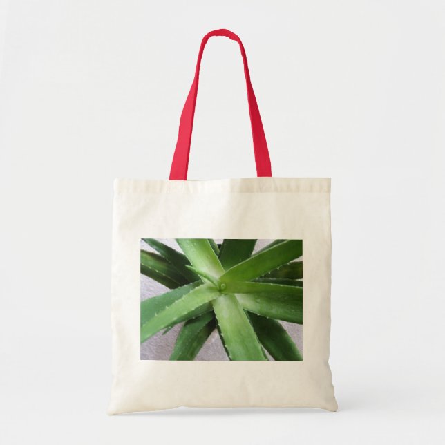 Bolso De Tela Áloe Vera en su prima (Frente)