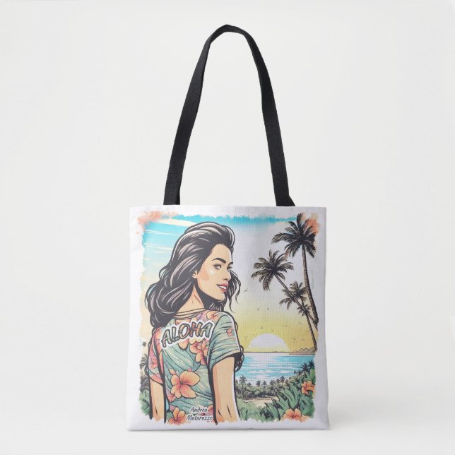 Bolso De Tela Aloha Chica (Anverso)