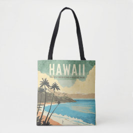 Bolso De Tela Aloha de Hawaii Vintage Travel