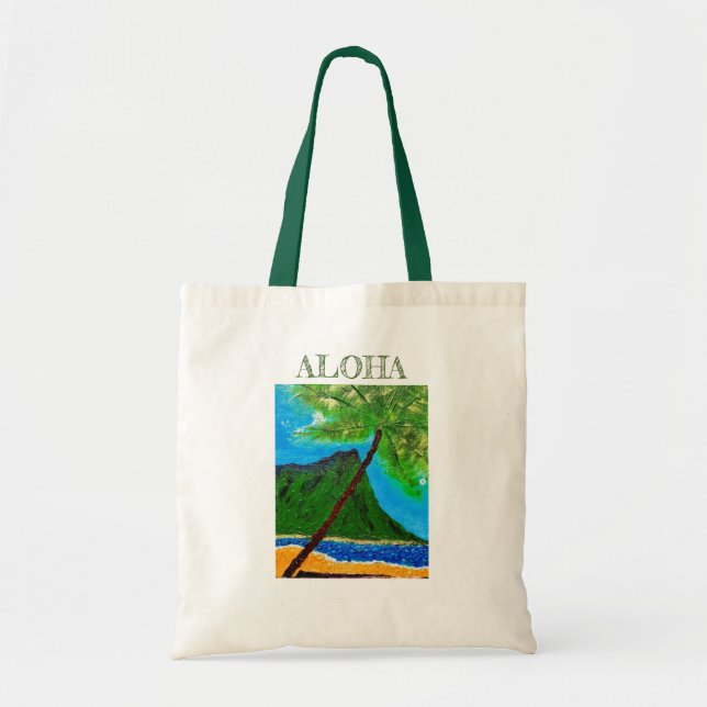 Bolso De Tela ALOHA Diamond Head Tote Bag (Frente)