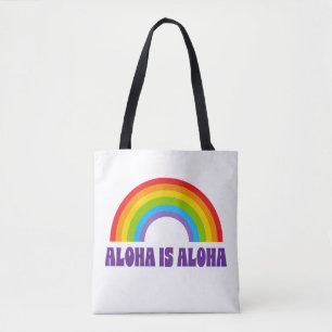 Bolso De Tela Aloha Es Aloha Orgullo Arcoíris Hawaii