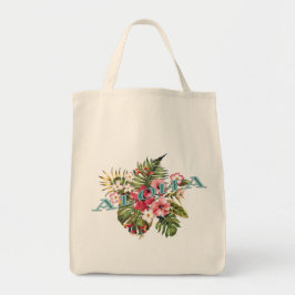 Bolso De Tela Aloha floral tropical