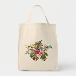 Bolso De Tela Aloha floral tropical
