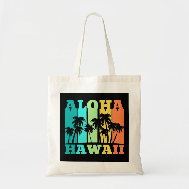 Bolso De Tela Aloha Hawái (Frente)