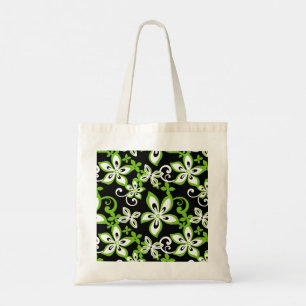 BOLSO DE TELA ALOHA HAWAII (NEGRO/LIME)