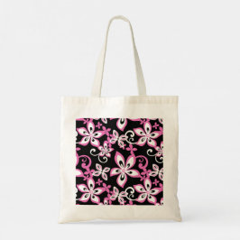BOLSO DE TELA ALOHA HAWAII (NEGRO/ROSA)
