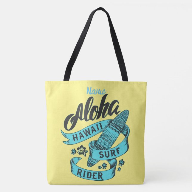 Bolso De Tela Aloha Hawaii Surf Rider Thunder_Cove (Anverso)