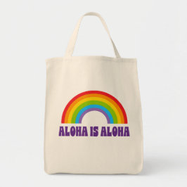 Bolso De Tela Aloha Is Aloha Rainbow Pride Hawaii