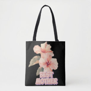 Bolso De Tela Aloha Mama: Tote floral hawaiano