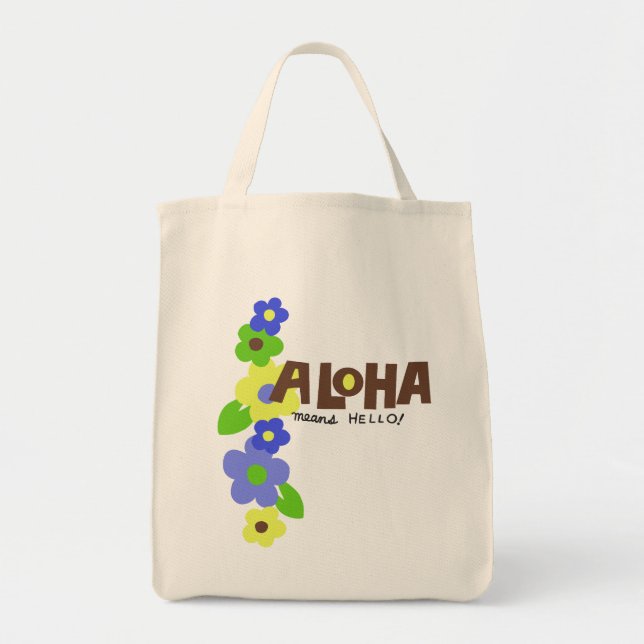 Bolso De Tela Aloha Significa Hello Tote Bags (Frente)