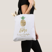 Aloha Tropical Hawaiian Pineapple Wedding Favor