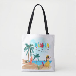 Bolso De Tela Aloha Vibes Tote Bag de Hawaii