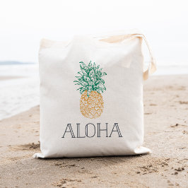 Bolso De Tela Aloha Vintage Pineapple