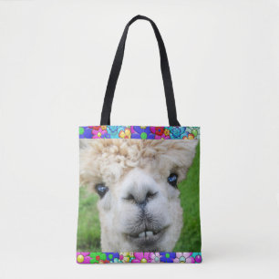 BOLSO DE TELA ALPACA TODO EL TOTE DE IMPRESIÓN