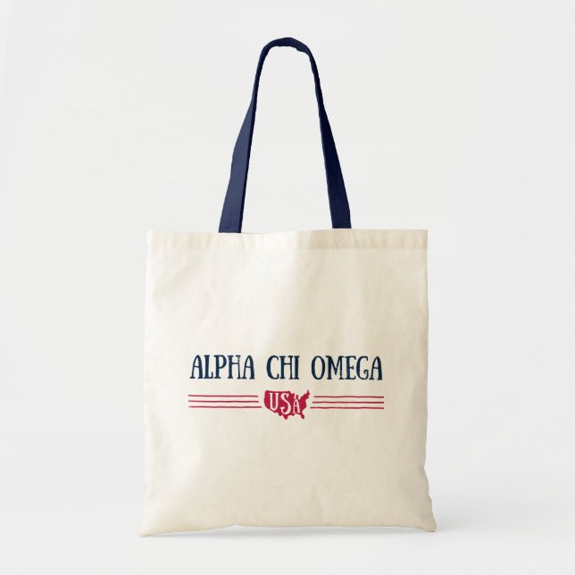 Bolso De Tela Alpha Chi Omega - EE. UU. (Frente)