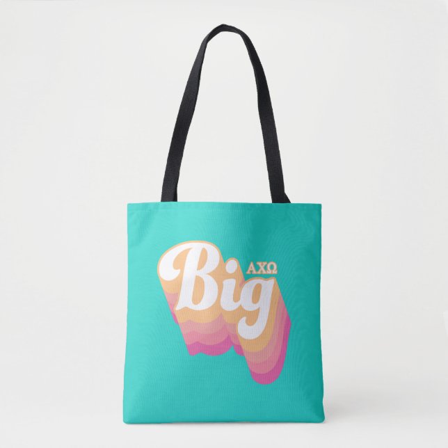 Bolso De Tela Alpha Chi Omega| Grande (Anverso)