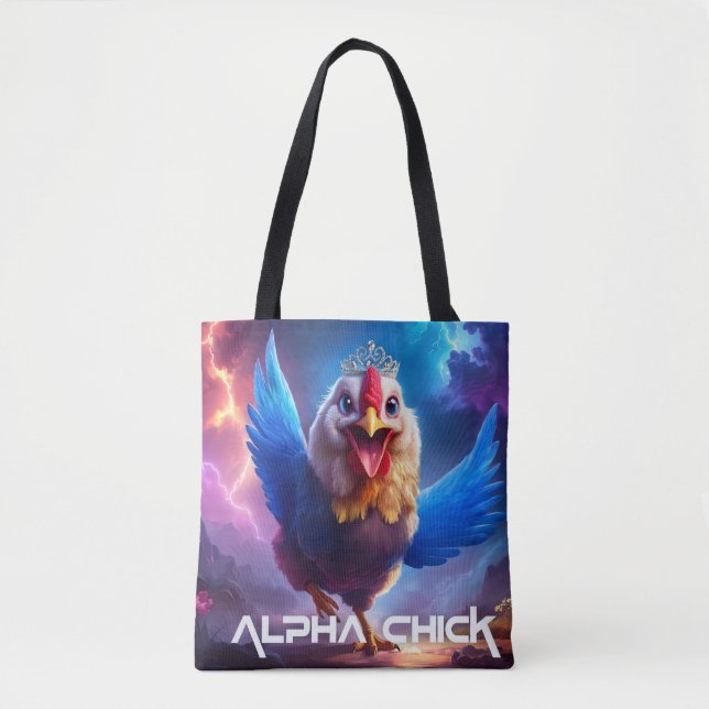 BOLSO DE TELA ALPHA CHICK (Anverso)