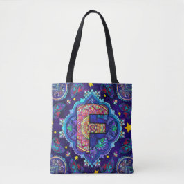Bolso De Tela Alphabet F mandala