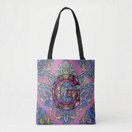 Bolso De Tela Alphabet G mandala