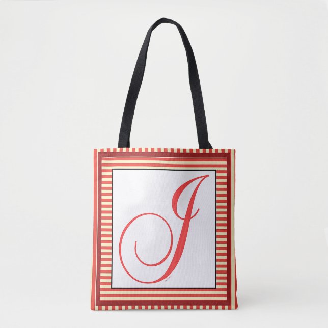BOLSO DE TELA ALPHABET INITIAL J MONOGRAM (Anverso)