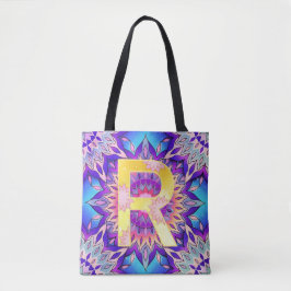 Bolso De Tela Alphabet R mandala