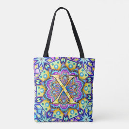 Bolso De Tela Alphabet X mandala