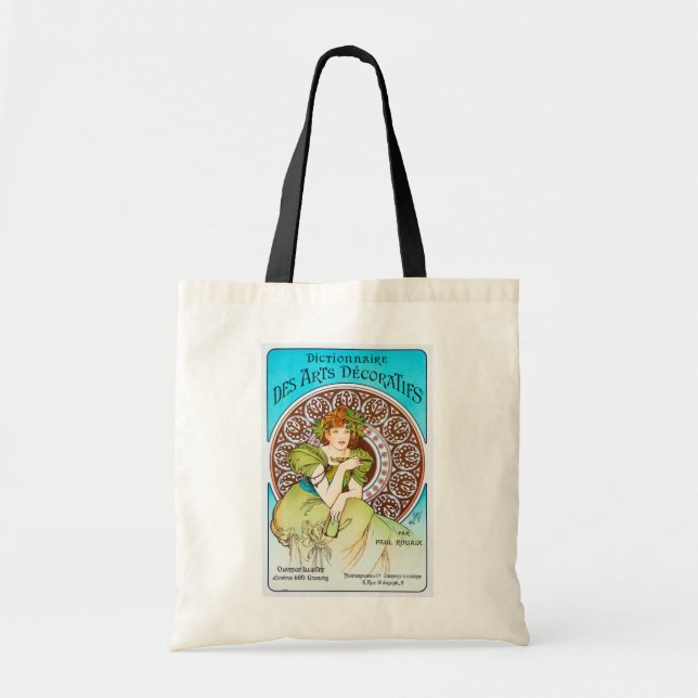 Bolso De Tela Alphonse Mucha (Frente)