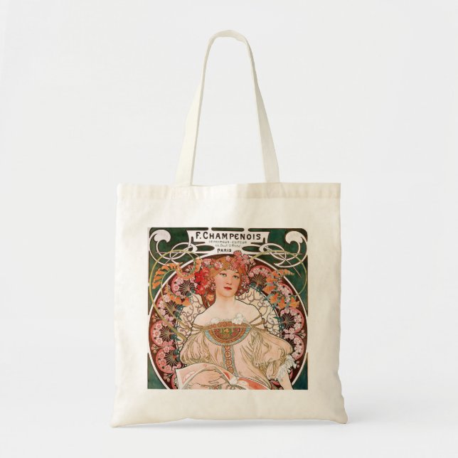 Bolso De Tela Alphonse Mucha (Frente)