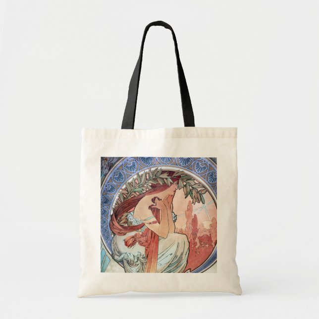 Bolso De Tela Alphonse Mucha (Frente)