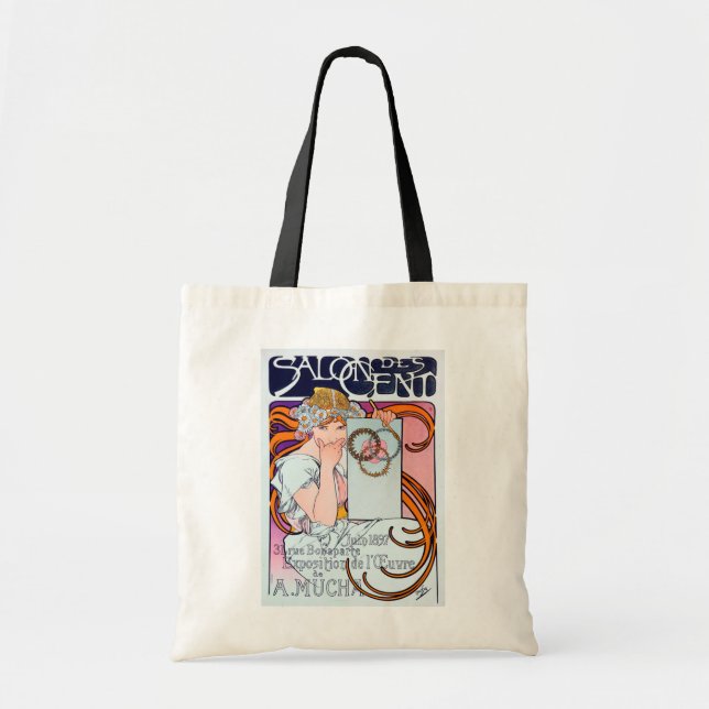 Bolso De Tela Alphonse Mucha (Frente)