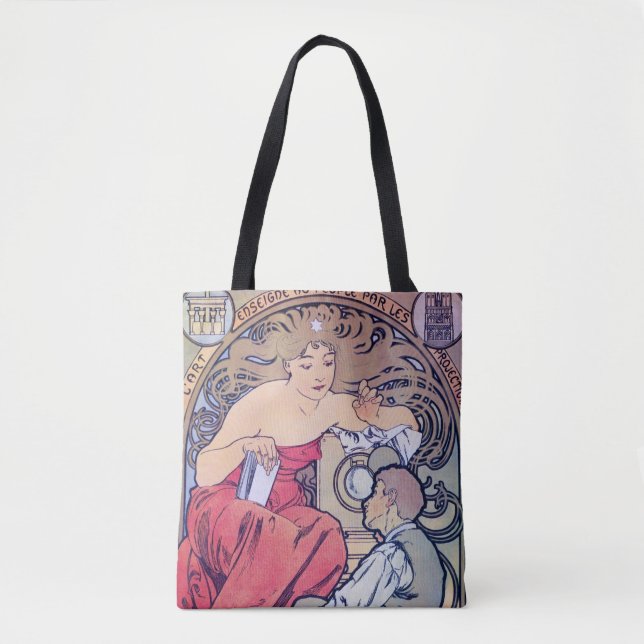Bolso De Tela Alphonse Mucha (Anverso)