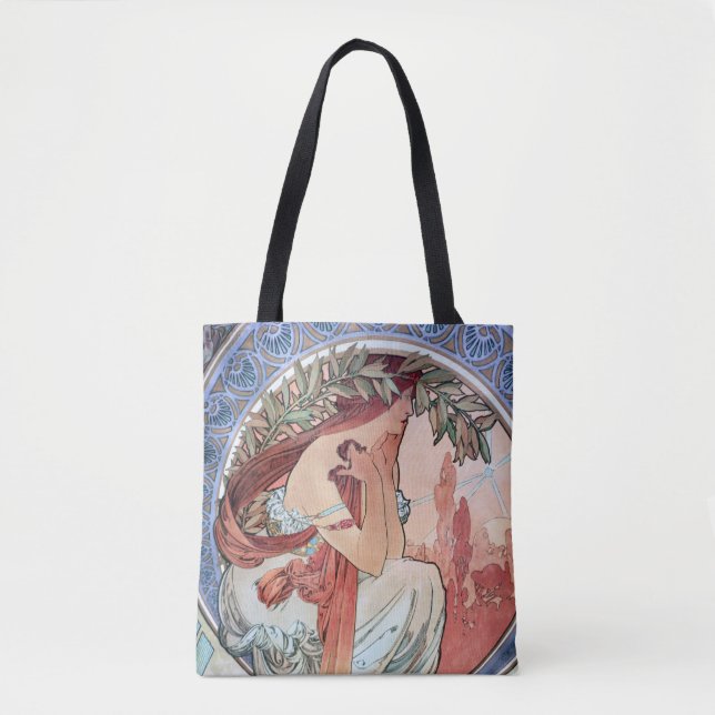 Bolso De Tela Alphonse Mucha (Anverso)