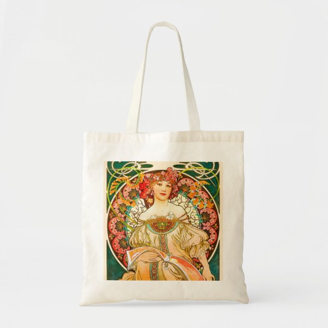 Bolso De Tela Alphonse Mucha Art Nouveau Daydream (Frente)